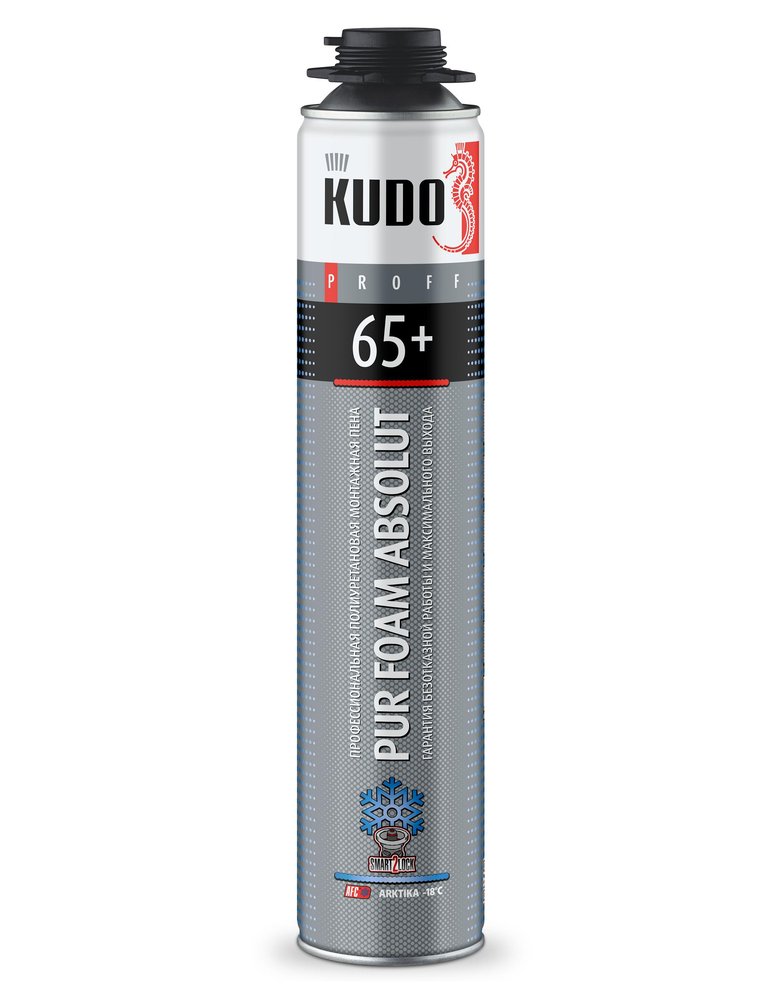 Полиуретановая монтажная пена KUDO PROFF 65+ ARKTIKA KUPP10W65+