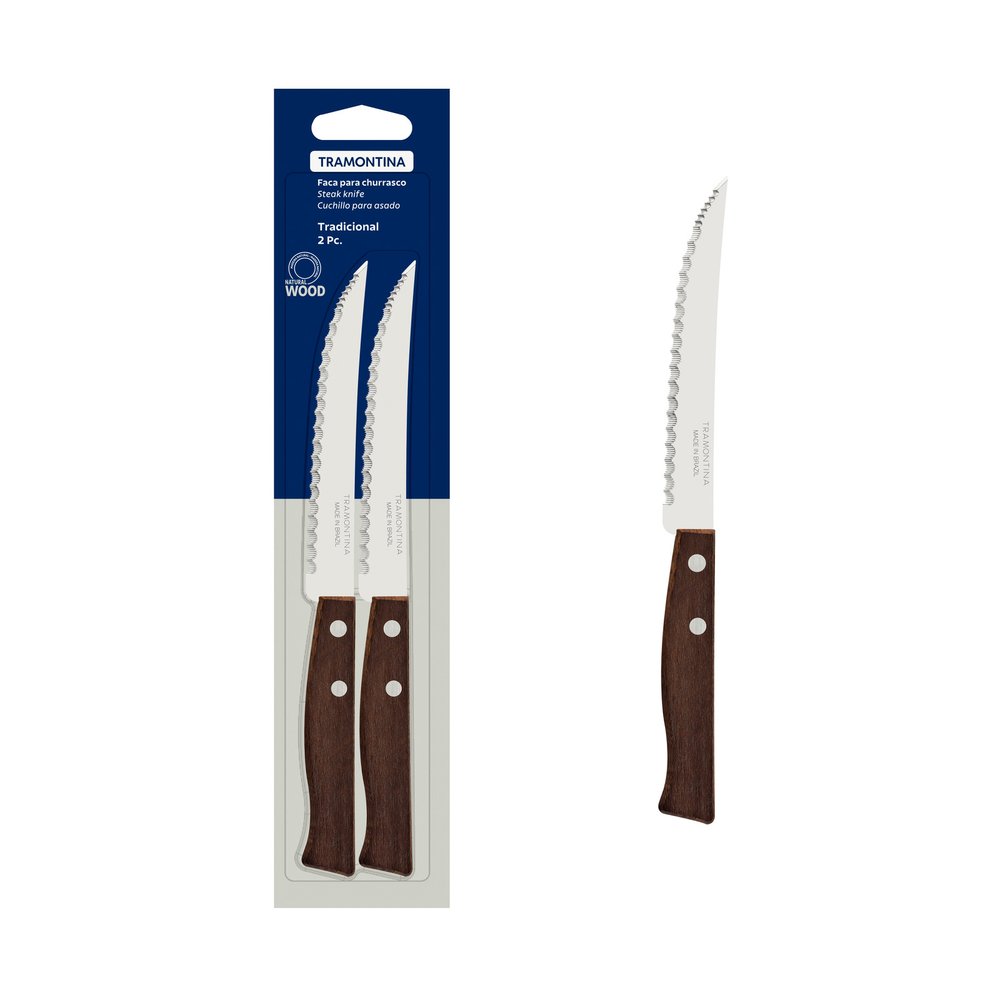Нож для мяса Tramontina Tradicional, 12.5 см, 2 шт 22271/205-TR