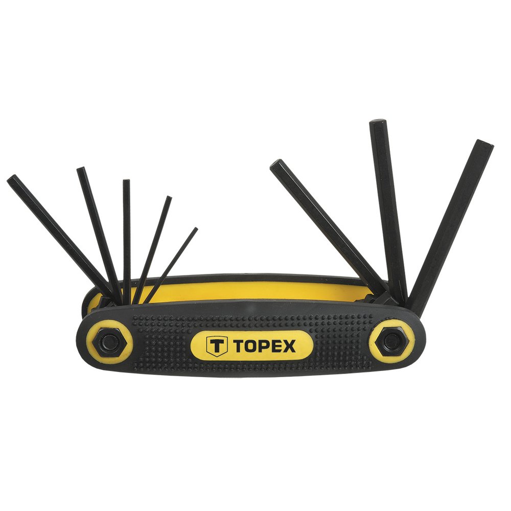 Набор шестигранных ключей TOPEX 1.5-6 мм, 8 шт. 35D958