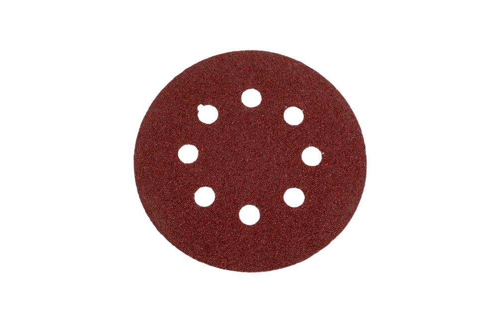 Круги шлифовальные на липучке 125 мм, Р40, 10 шт Vitatools R-125-P40-10-8