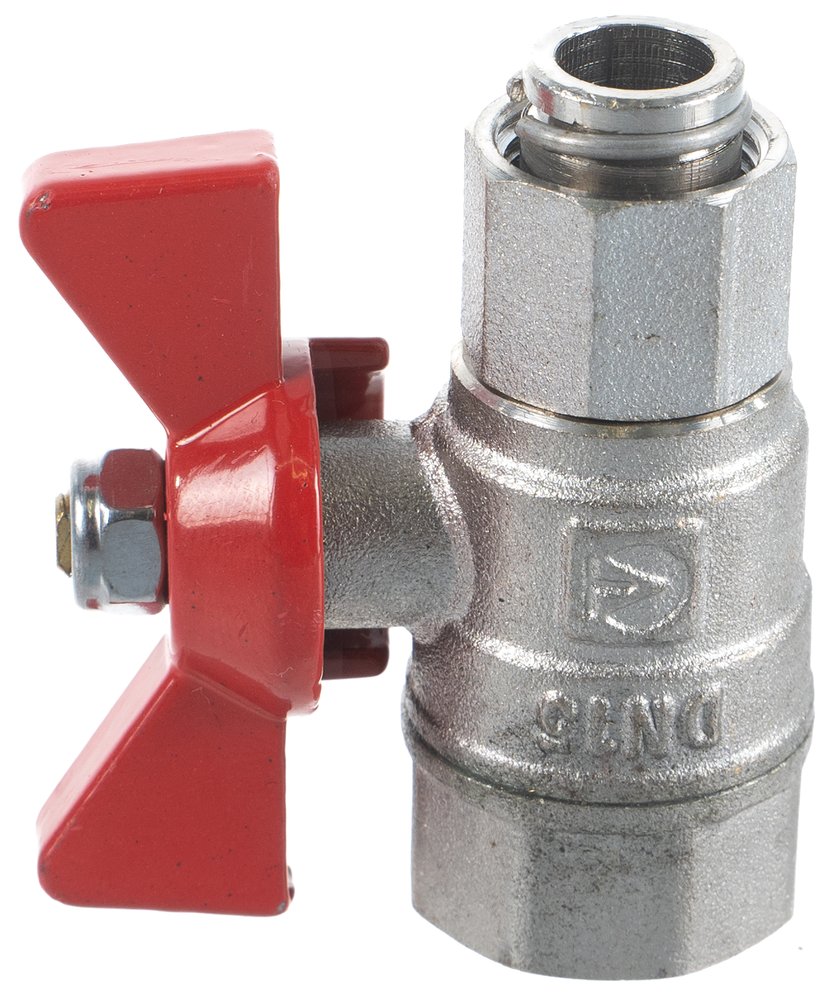 Шаровой кран для подключения  манометра VALTEC 1/2вн. -3/8вн. VT.807.N.0403
