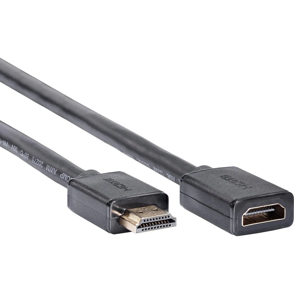 Кабель удлинительный  HDMI-19M/F ver 2.1, 0.5m, Telecom <,TCG257MF-0.5M