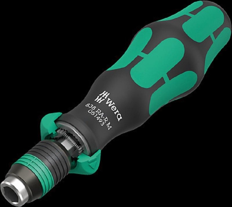 Ручка-битодержатель с функцией трещотки WERA 838 RA-R M 1/4' WE-051493