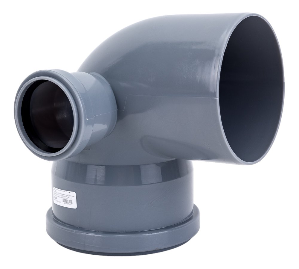 Универсальный отвод VALFEX 110/50x87.5, левый-правый, внутренняя канализация 23123150