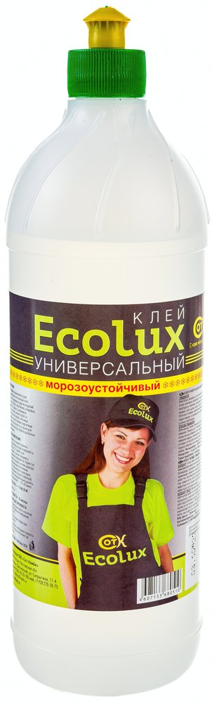 Универсальный полимерный клей ECOLUX (морозоустойчивый, 1 л) 4607133680510