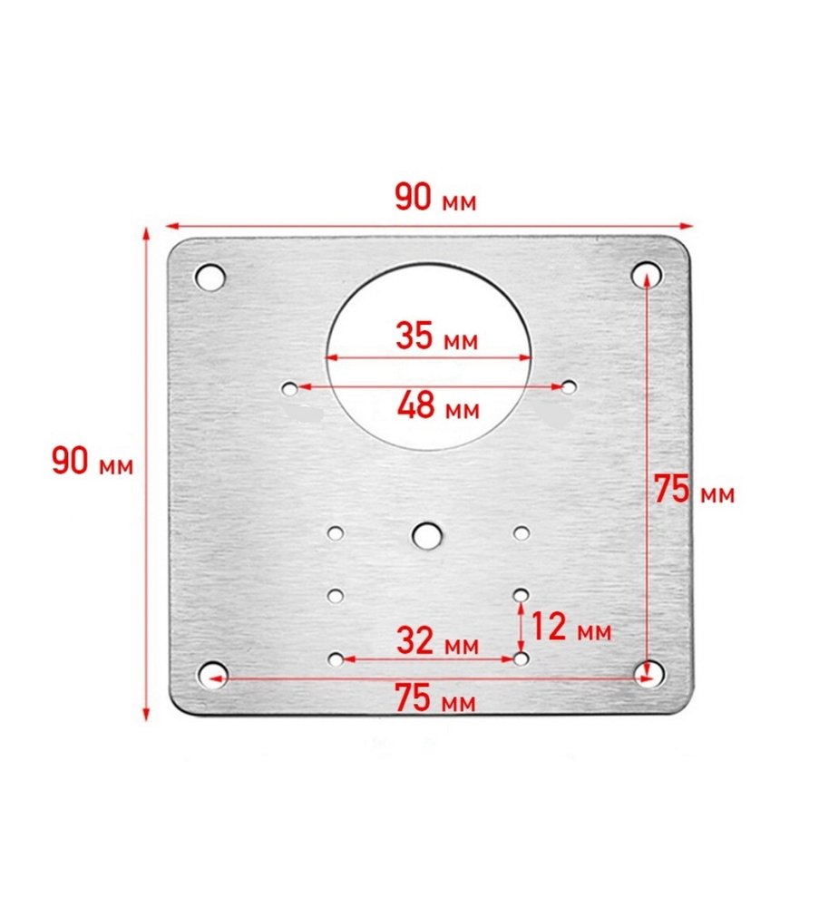 Пластины Brante для ремонта петель 2 шт, 90x90x0,7 мм 101339