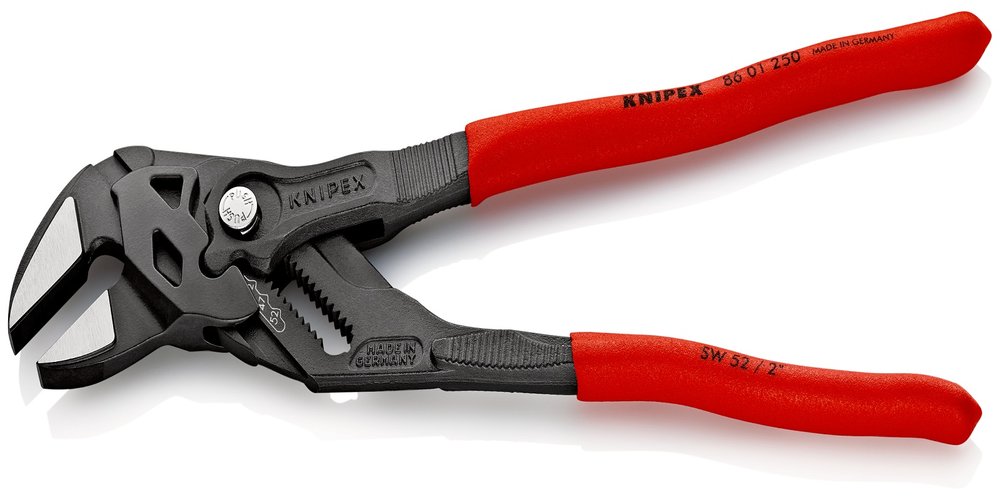 Переставные клещи KNIPEX 52 мм 2, L-250 мм, серые, 1-к ручки, подвес KN-8601250SB