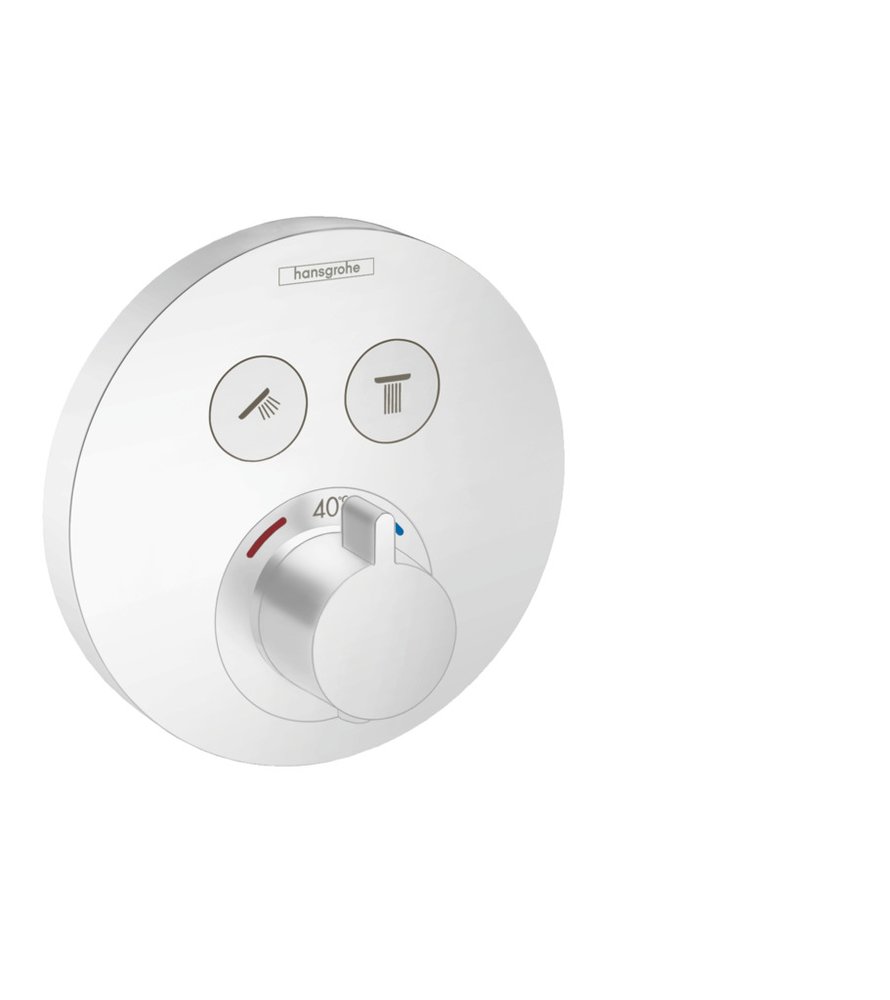 Термостат Hansgrohe ShowerSelect S, для 2 потребителей, СМ, мб 15743700