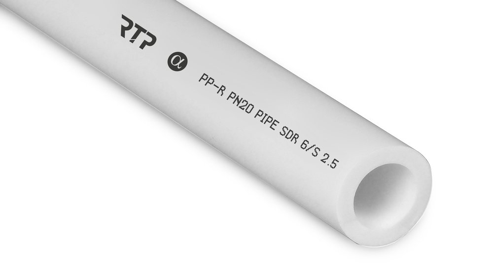 Труба RTP PN20, SDR6 горячая и холодная вода D 32х5.4 мм, 2 м 10308