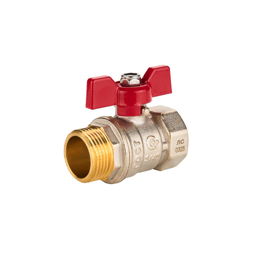Шаровый кран SANEXT ГОСТ, PN40, Ду 20, ВР-НР 3/4' бабочка 8762