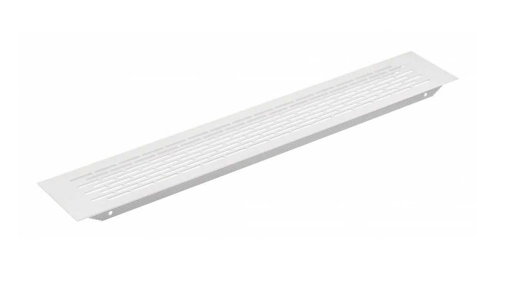 Решетка вентиляционная 480x80 мм, белая GTV KK-W80480-10