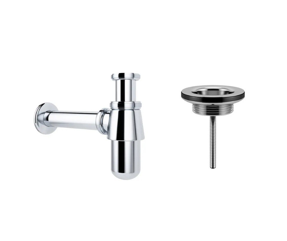 Сифон для раковины с выпуском Wellsee Drainage Systemв наборе 2 в 1 182103005