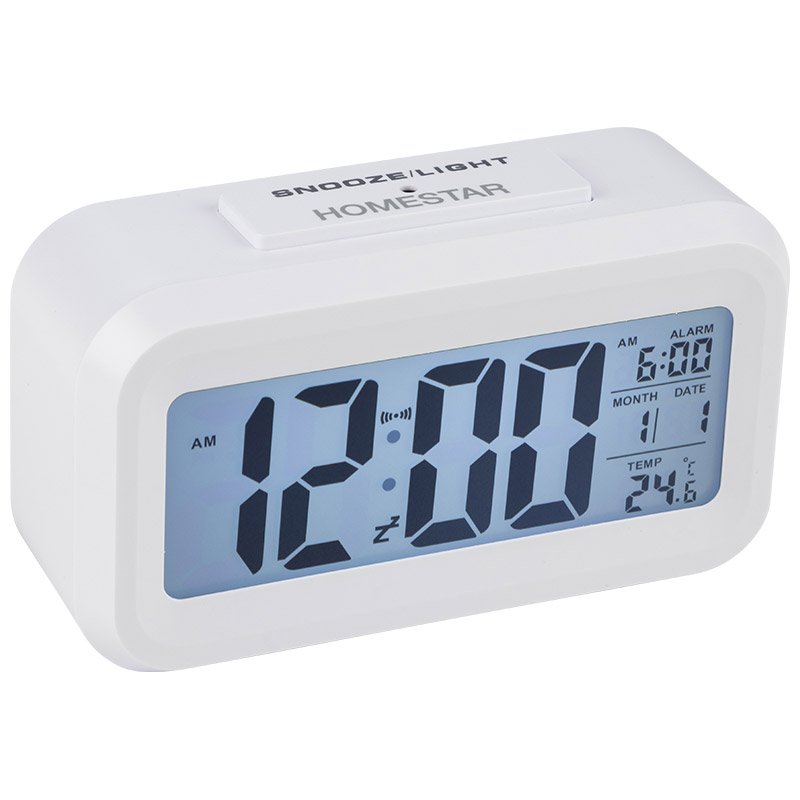 Электронные часы HomeStar HS-0110 белые 104307