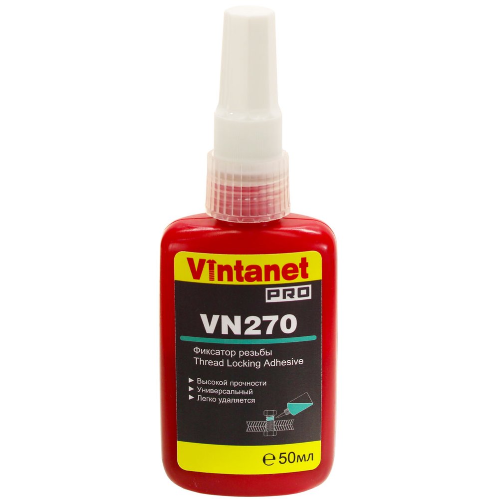 Фиксатор резьбы VINTANET VN270 высокой прочности, 50 мл VN27050