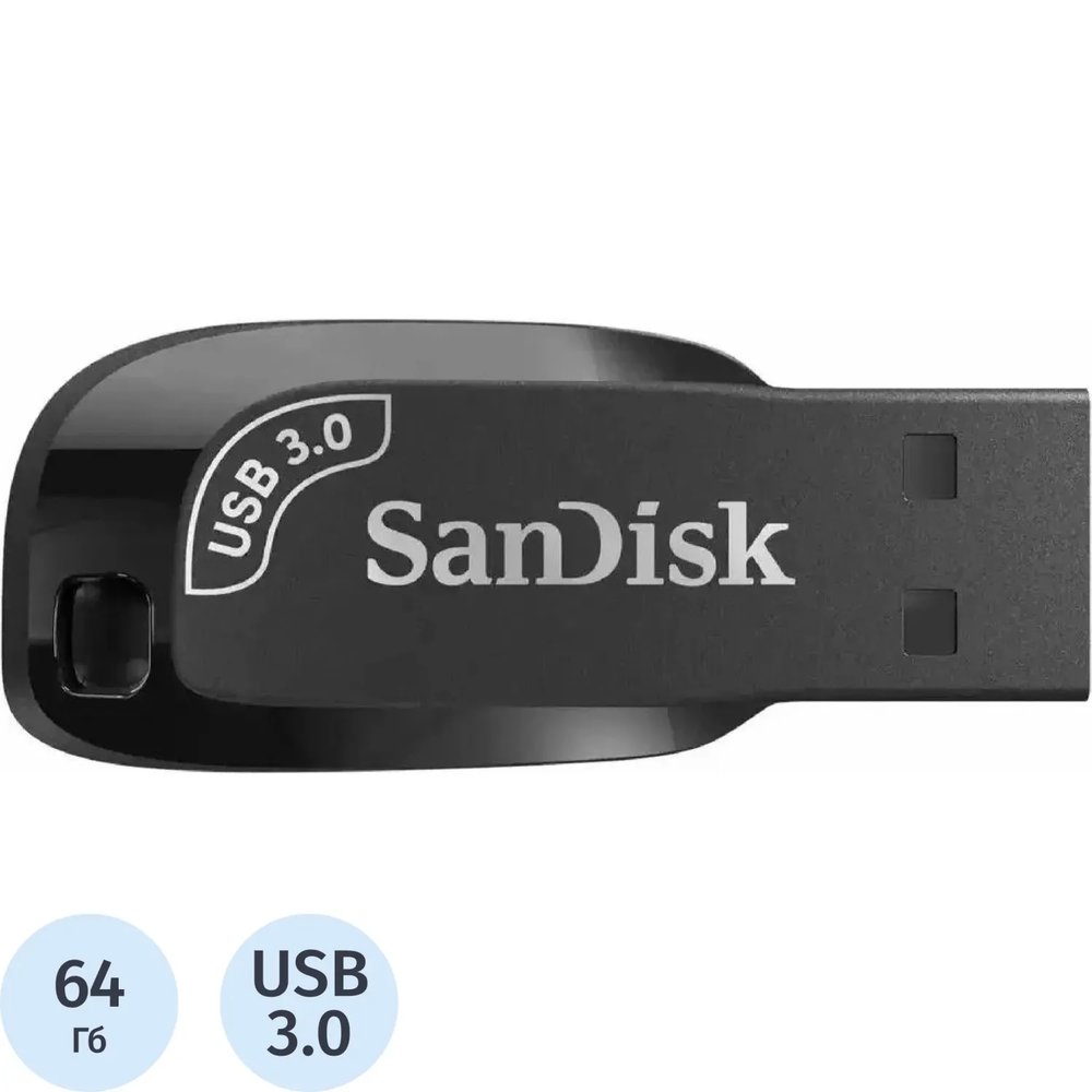 Флеш-память 64GB SanDisk CZ410 Ultra Shift, USB 3.2