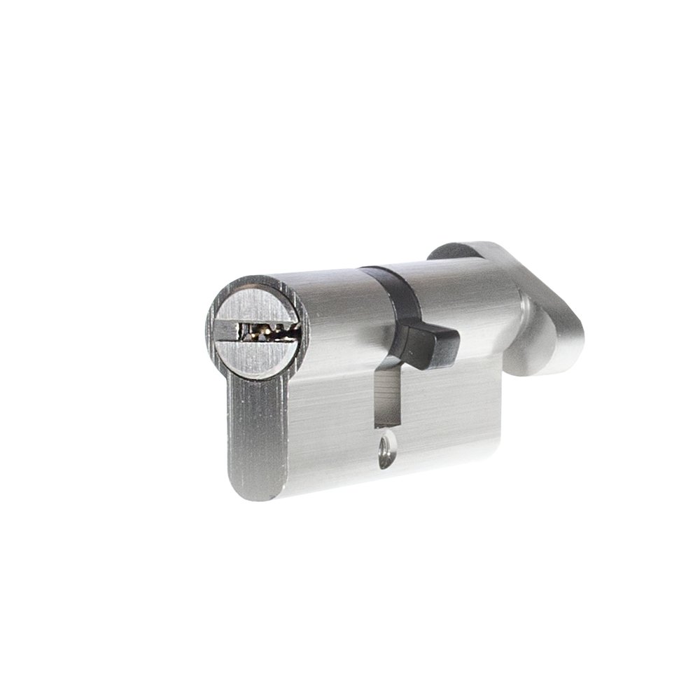 Цилиндр DOORLOCK V K2300AB N серия Variant, никелированный, 50x50 мм, кл/пов. кнопка, 5 перф.ключей 79095