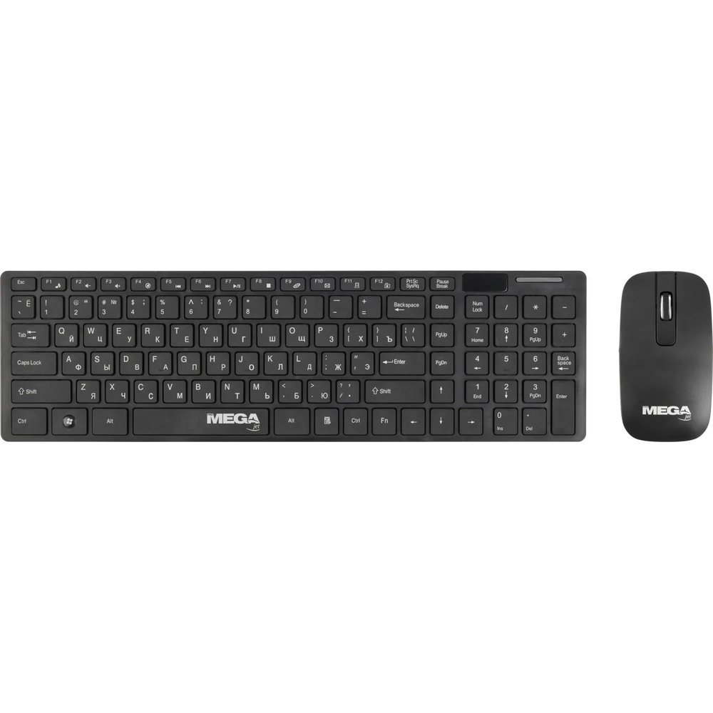 Набор клавиатура+мышь ProMega jet WKMC001 USB WLS RT/2+1ААА/1000dpi/3кн/чер