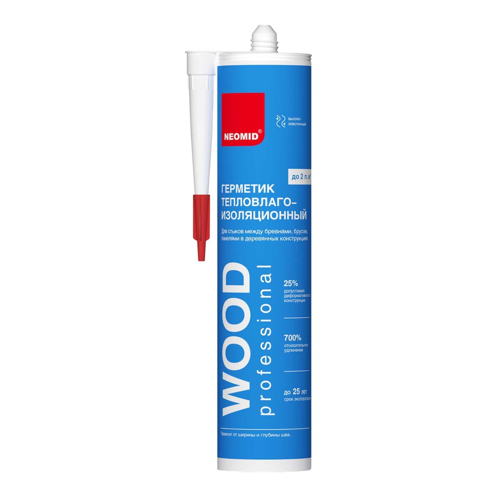 Строительный герметик NEOMID Professional 310 мл, картридж, белый Н -ГермPROFF-310/бел