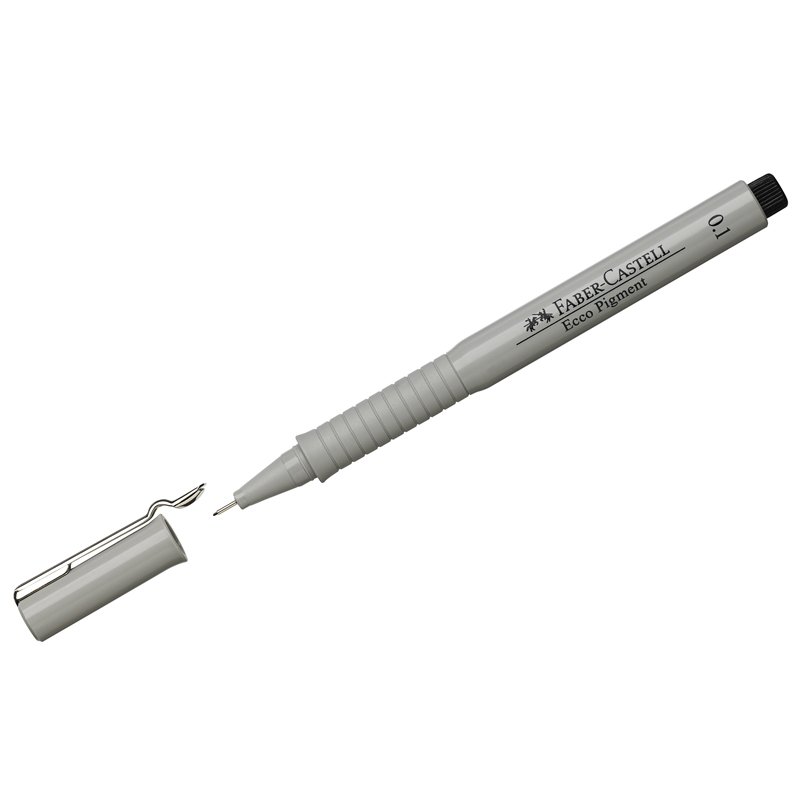 Капиллярная ручка Faber-Castell Ecco Pigment черная, 0.1 мм 166199