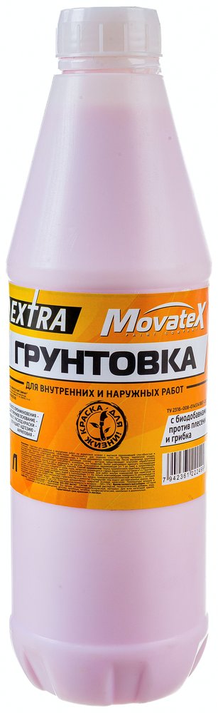 Грунтовка для наружных и внутренних работ Movatex EXTRA 1 л Т11878