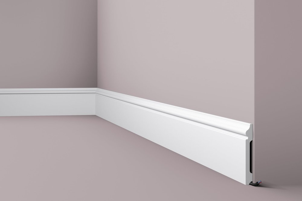 Плинтус напольный WALLSTYL (2000х120х15 мм, белый) NMC FL2
