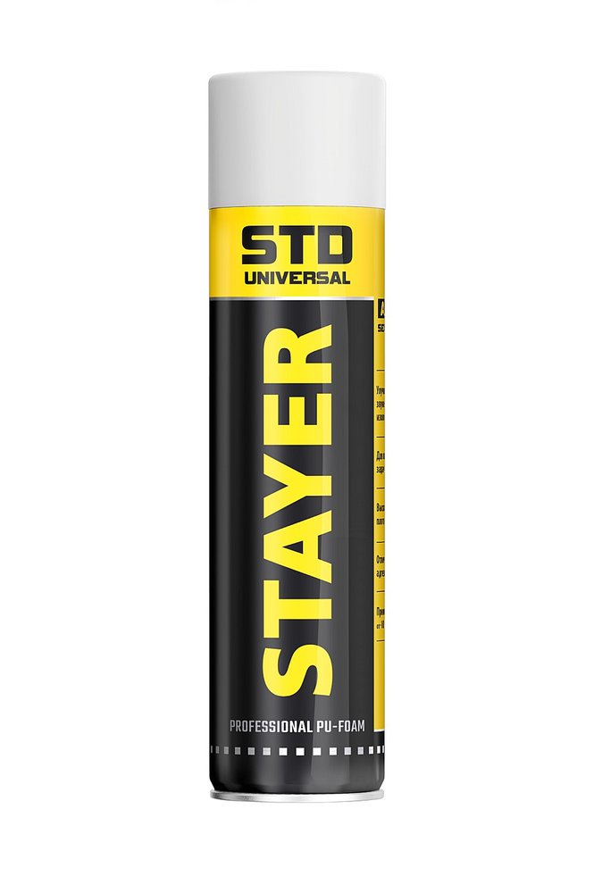 Монтажная пена STAYER STD Professional всесезонная, адаптерная 500 мл 41130