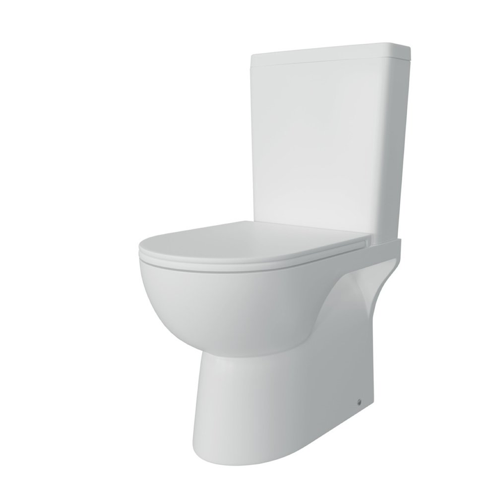 Унитаз напольный Teymi Aina безободковый, сиденье микролифт T40205 ЦБ-00269470