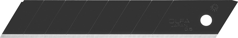 Сегментированные лезвия OLFA Excel Black 18х100х0.5 мм, 50 шт OL-LBB-50B