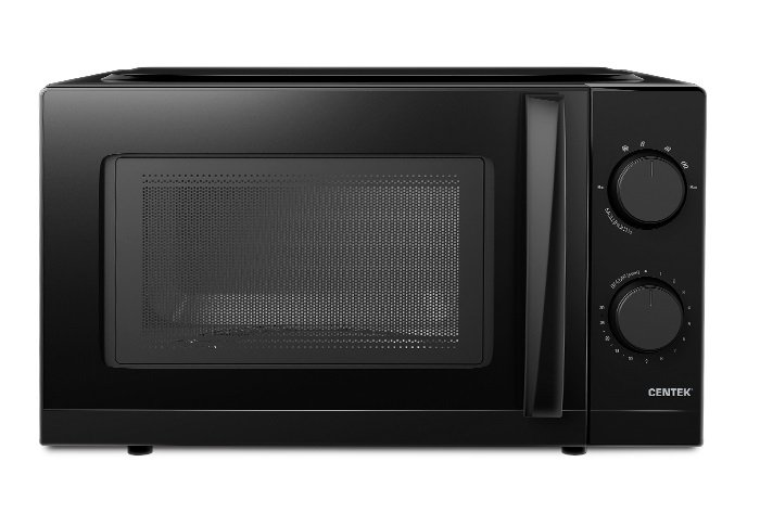 Микроволновая печь Centek СВЧ 700W 20 л, открывание дверцы ручкой, таймер 30 мин CT-1571 Black