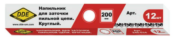 Напильник круглый 4,0 мм - 5/32 уп. 12шт в коробке DDE 240-034