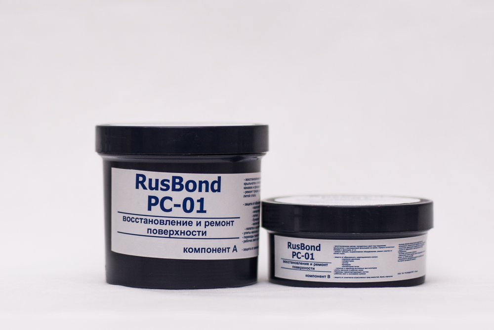 Сталенаполненный композит высокой прочности RusBond  РС-01 500 г  RusBond РС-01.500