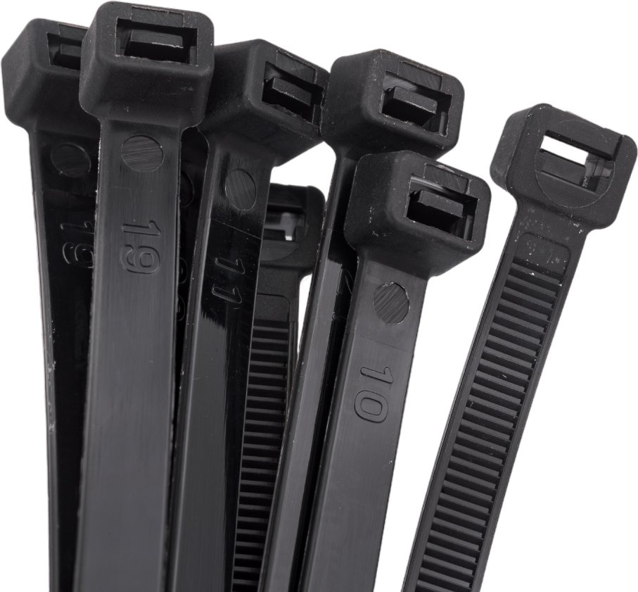 Нейлоновые стяжки FORTISFLEX НСС EasyFix 8х300 черный, 100 шт. 85708