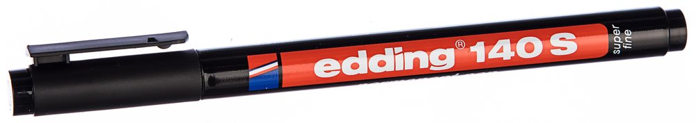 Маркер для пленок и ПВХ EDDING permanent 0.3мм чёрный E-140#1