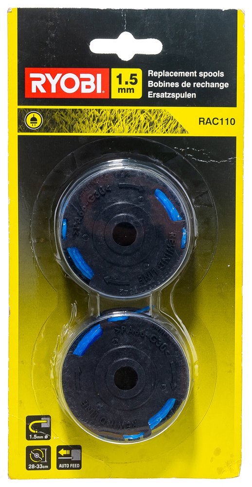 Шпуля с леской для RLT4025 (1.5 мм, 2 шт.) RAC110 Ryobi 5132002775