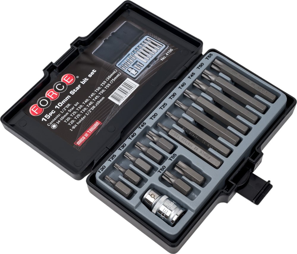 Набор бит TORX 15 шт. FORCE 4156