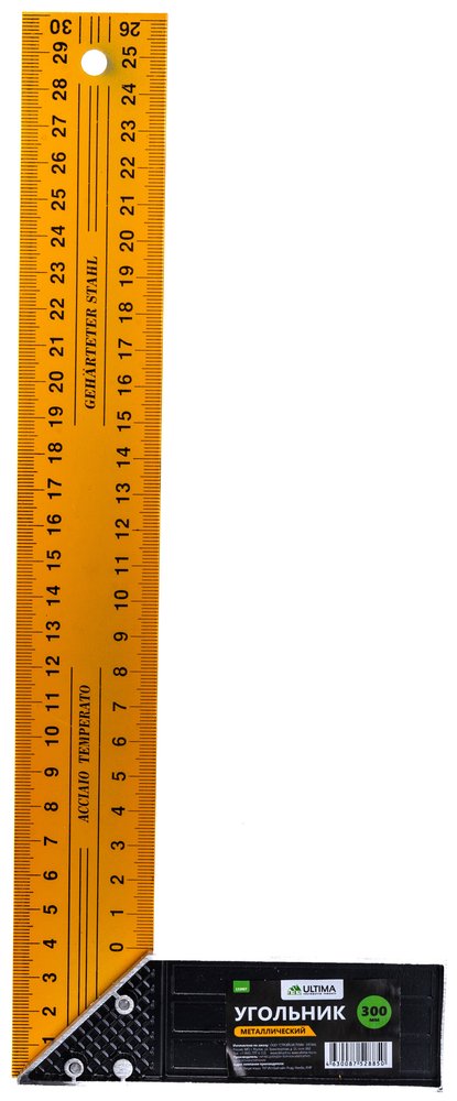 Угольник ULTIMA 300 мм, металлический, 132007