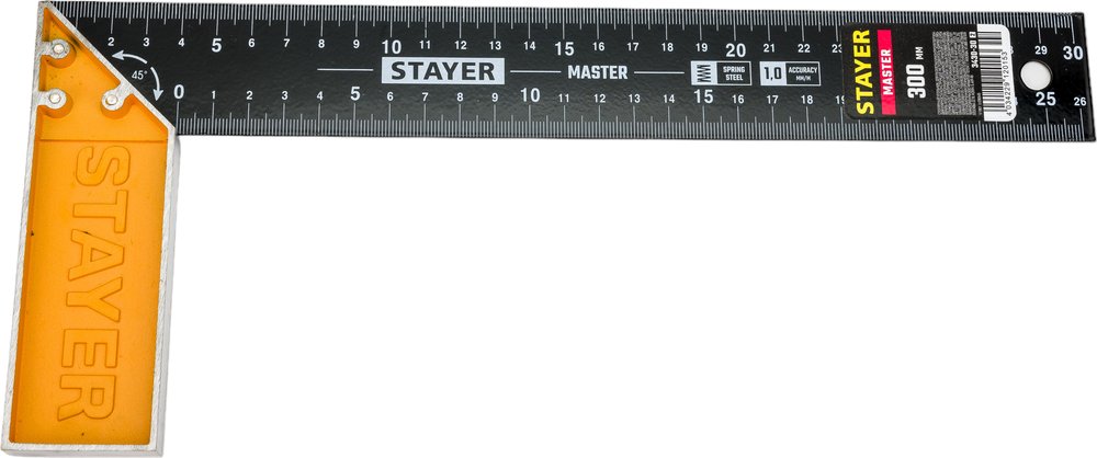 Столярный угольник STAYER 300 мм со стальным полотном 3430-30_z02