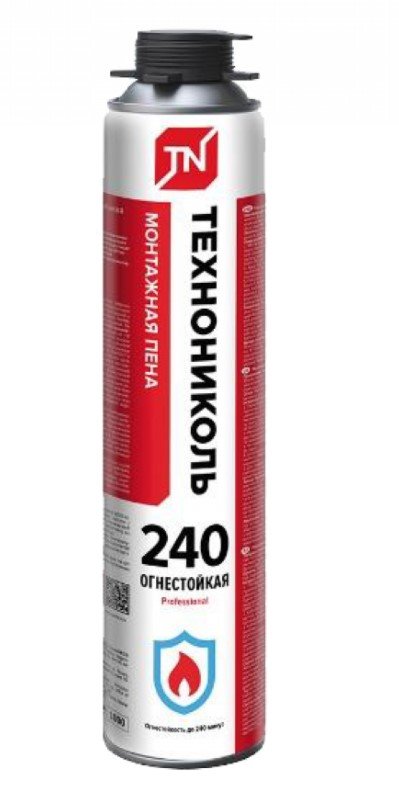 Монтажная пена Технониколь 240 PROFESSIONAL огнестойкая 1000 мл TN528380