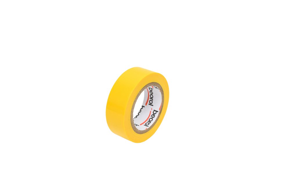 Изолента BEOROL ПВХ, 19 мм, 10 м, желтая 245320