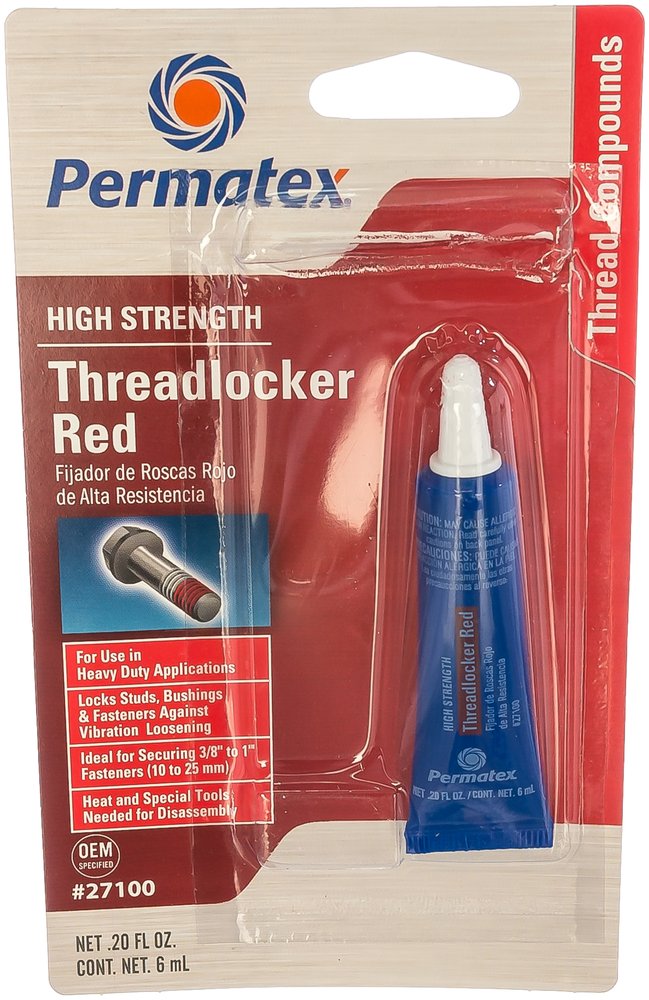 Фиксатор резьбы сильной фиксации PERMATEX красный 6мл. 27100