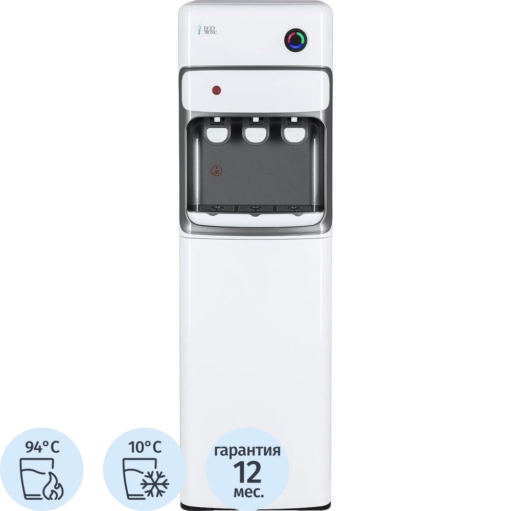 Кулер Ecotronic K30-LXE white-grey, напольный