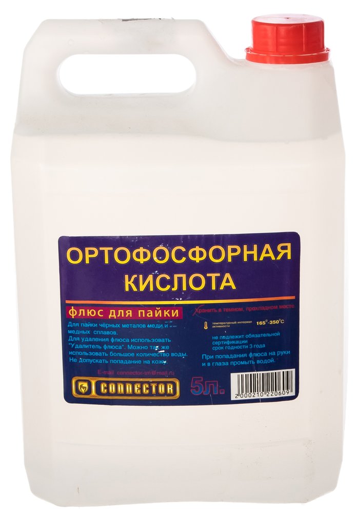 Кислота ортофосфорная 5 л Connector KIOR-5000