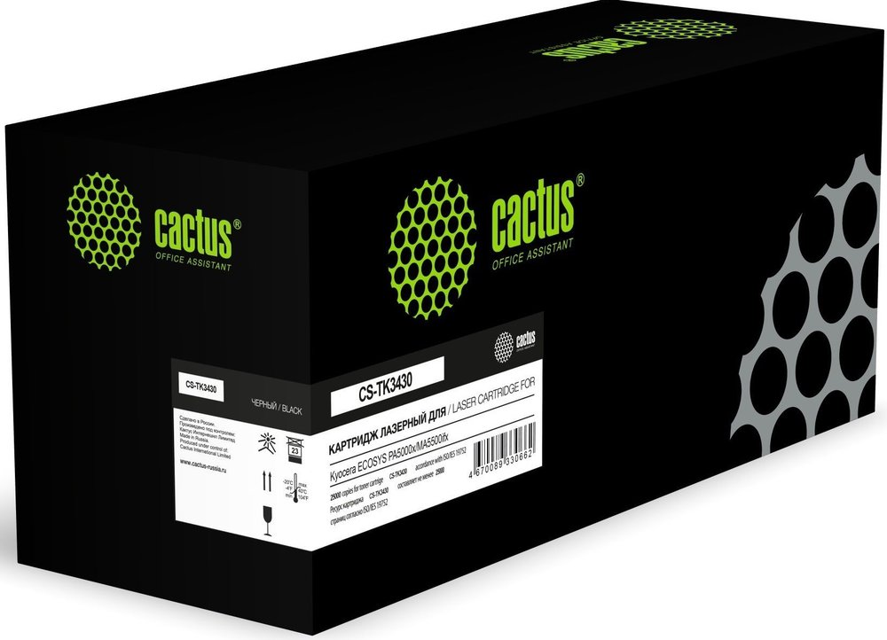 Картридж лазерный CS-TK3430 TK-3430 черный (25000стр.) для Kyocera ECOSYS PA5000x/MA5500ifx Cactus 2003732