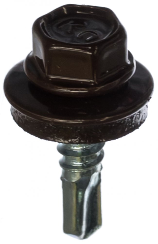 Кровельный саморез Kenner 4,8х19 RAL8017 темно-коричневый 300шт ск48198017ф