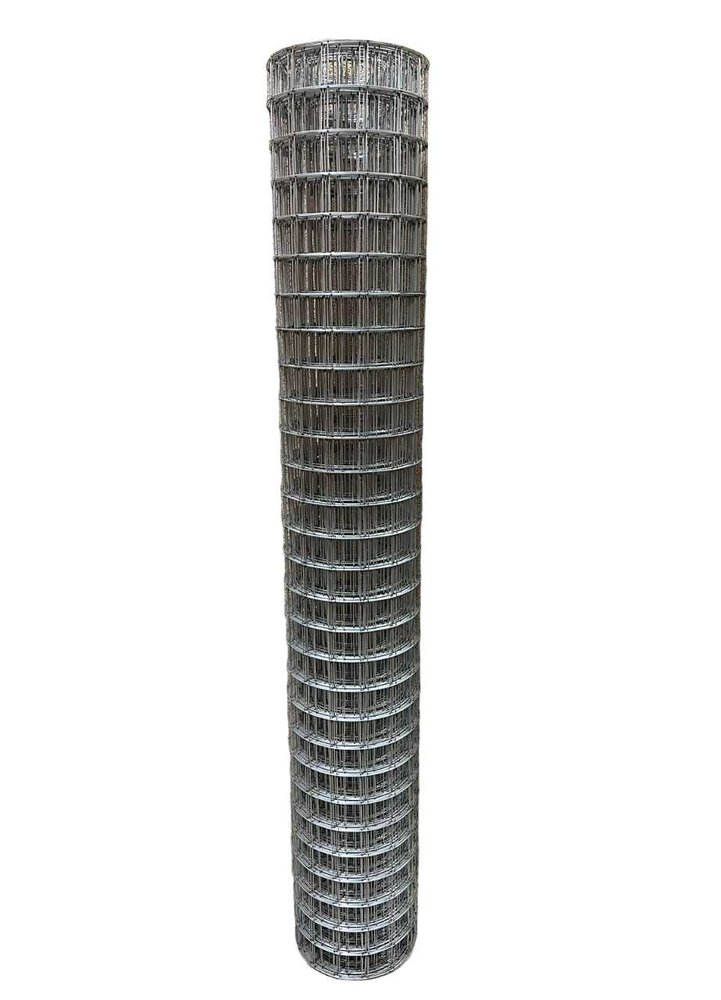 Сварная оцинкованная сетка СЕТКА АЛЬКОР ячейка 50x50 мм, диаметр 1,6 мм (рулон 1,5x15 м) 603755