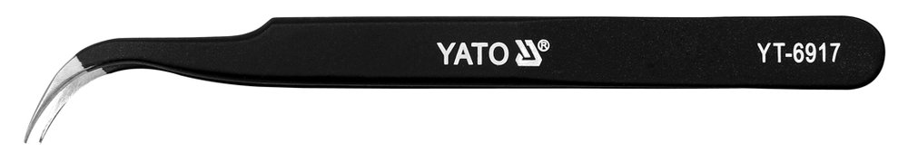 Пинцет YATO 120мм изогнутый антистатический YT-6917