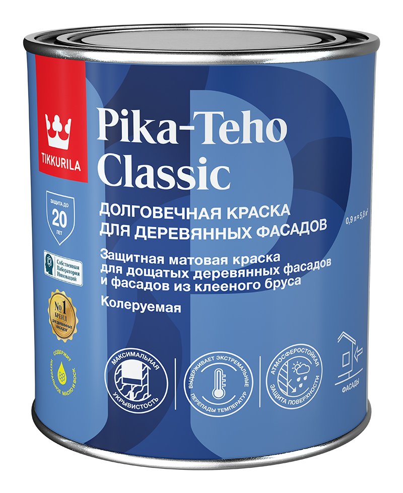 Краска для домов Tikkurila PIKA-TEHO CLASSIC A мат 0,9л 700014059