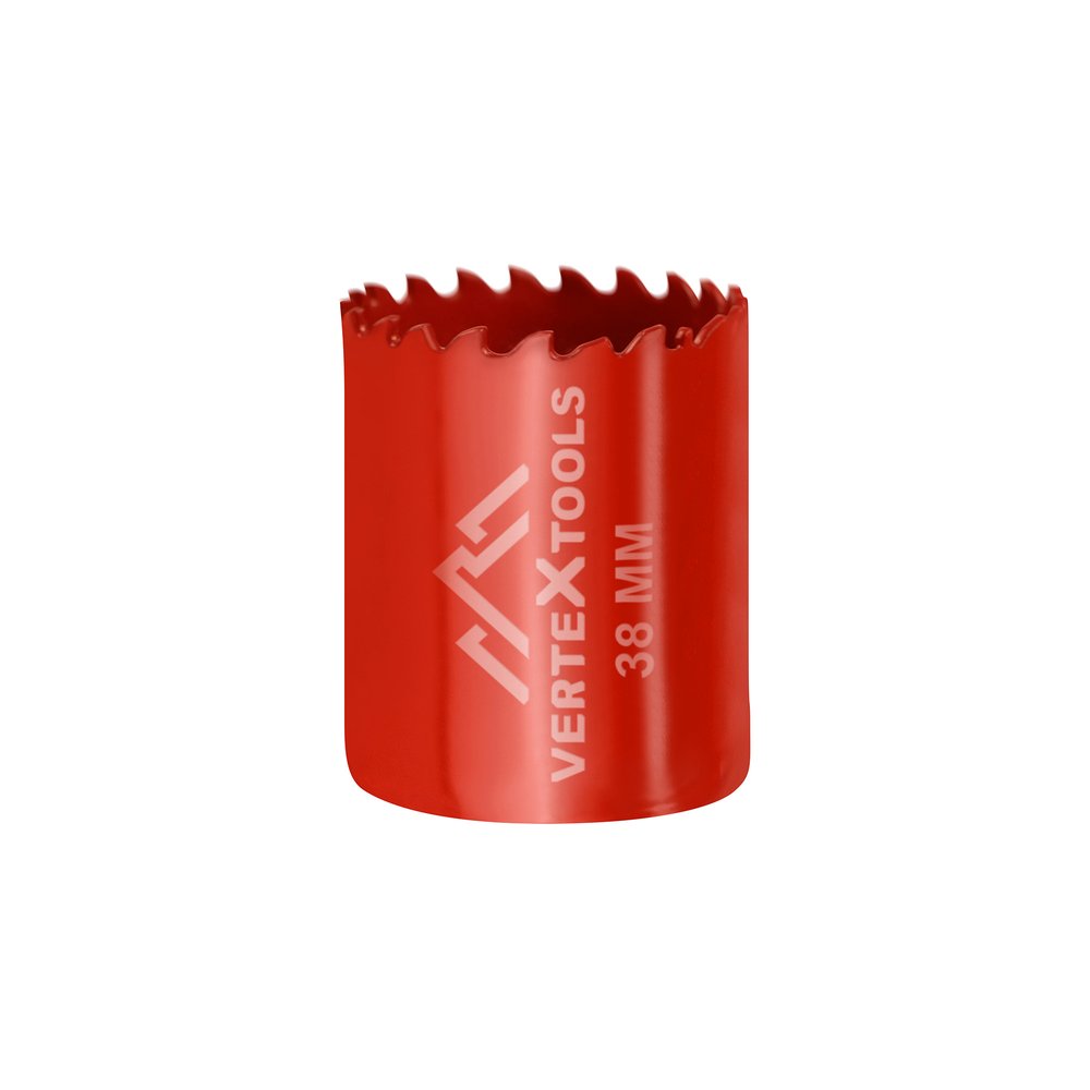 Коронка биметаллическая по металлу 38 мм vertextools 2525-38