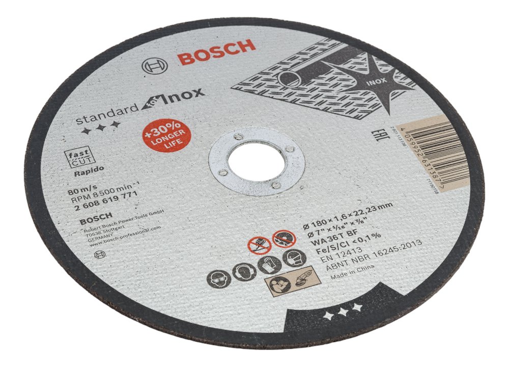 Отрезной круг Standard for Inox 180x1.6 мм Bosch 2608619771