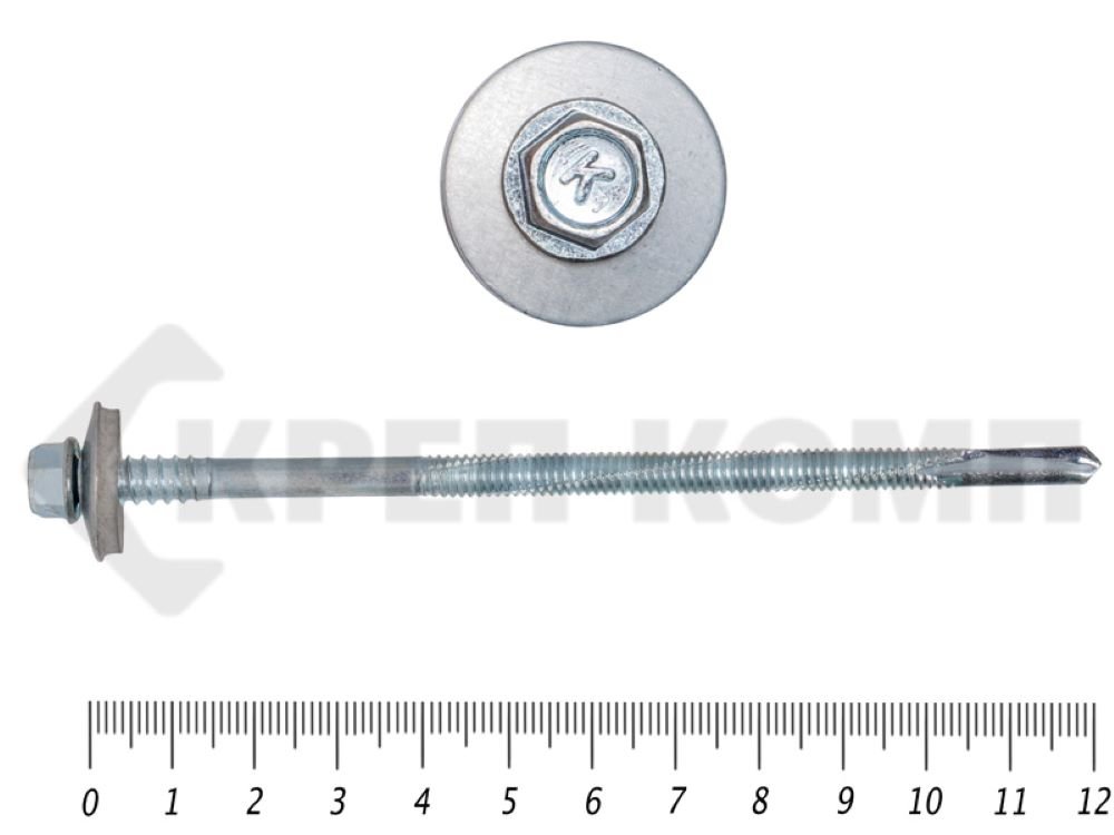 Саморез для сендвич-панелей КРЕП-КОМП 6,3/5,5х120, 50 шт. сспк120мф